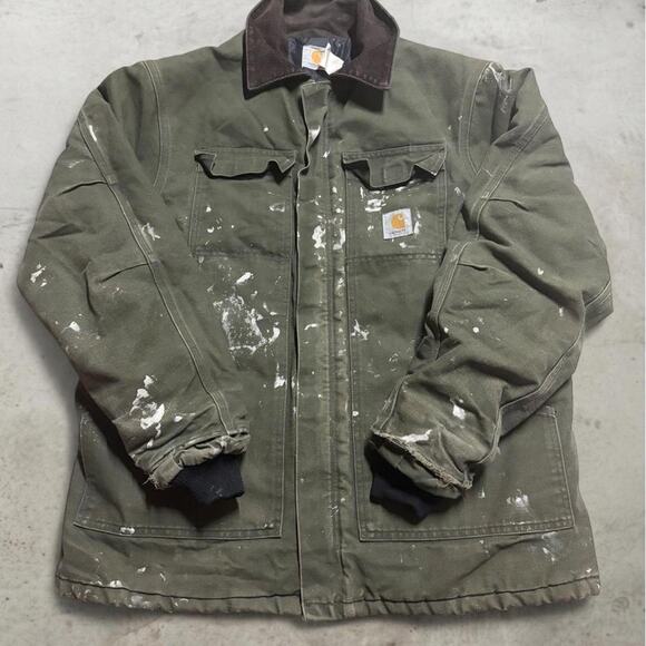 Carhartt Other - Vintage Carhartt CQ184 Arctic Coat Mens Size L Green Duck